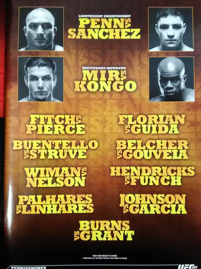 UFC107 Penn vs. Sanchez