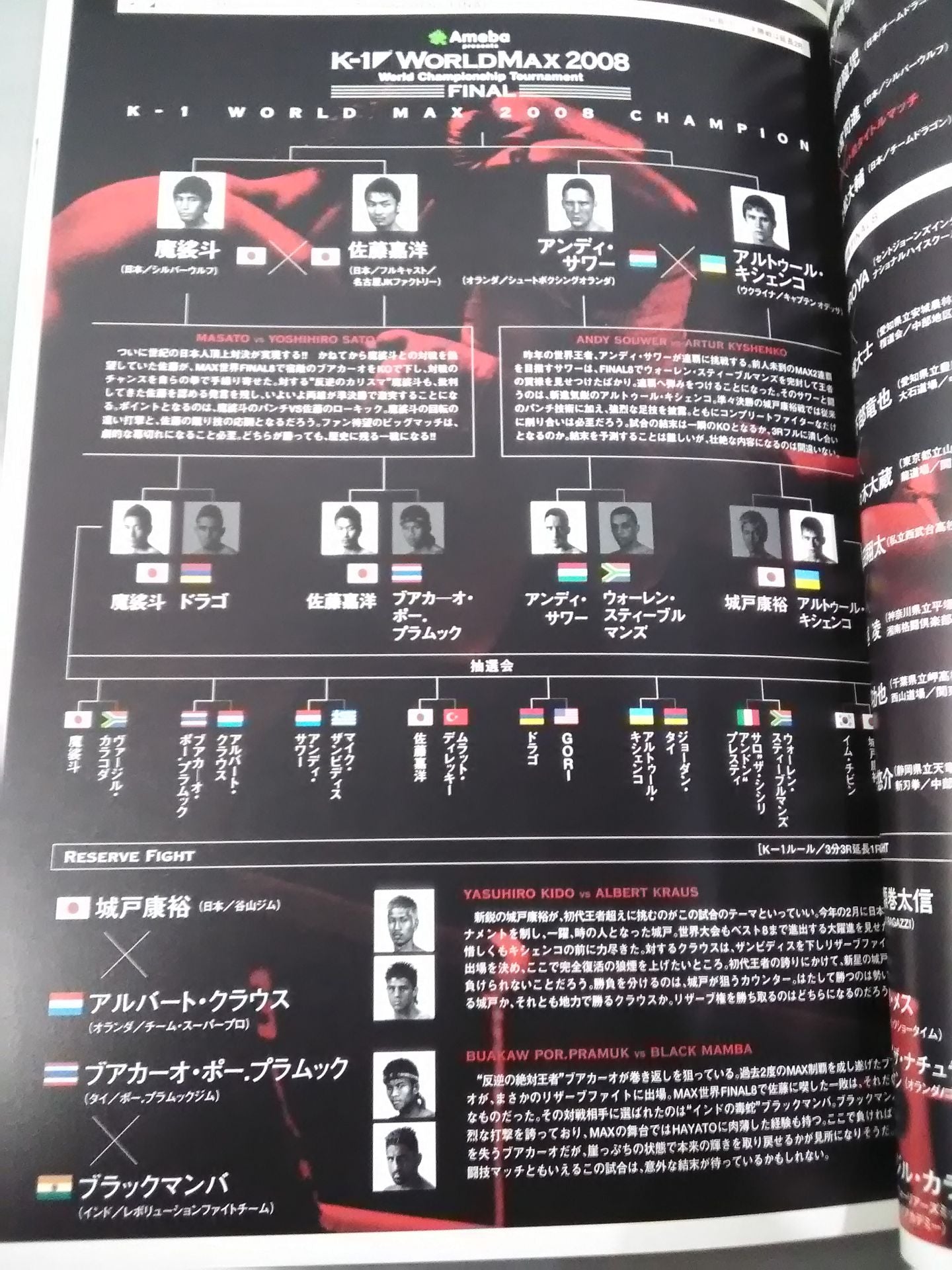 K-1 WORLD MAX 2008 FINAL ~World Championship Tournament FINAL~