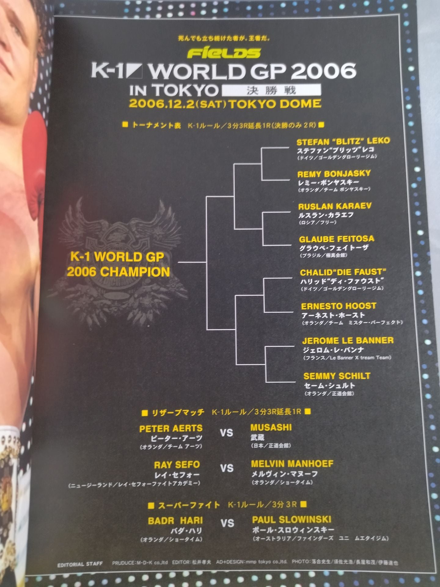 K-1 WORLD GP 2006 IN TOKYO 決勝戦