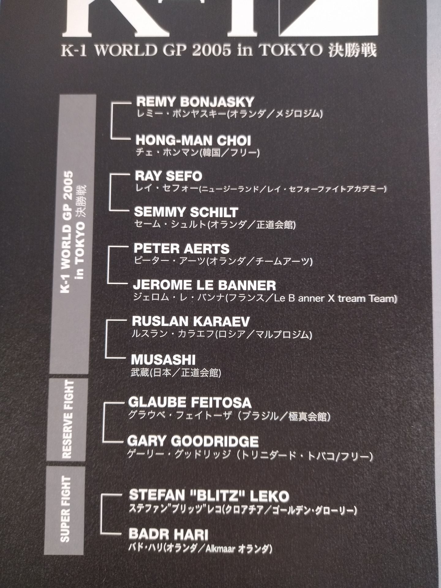 K-1WORLD GP 2005 IN TOKYO Final