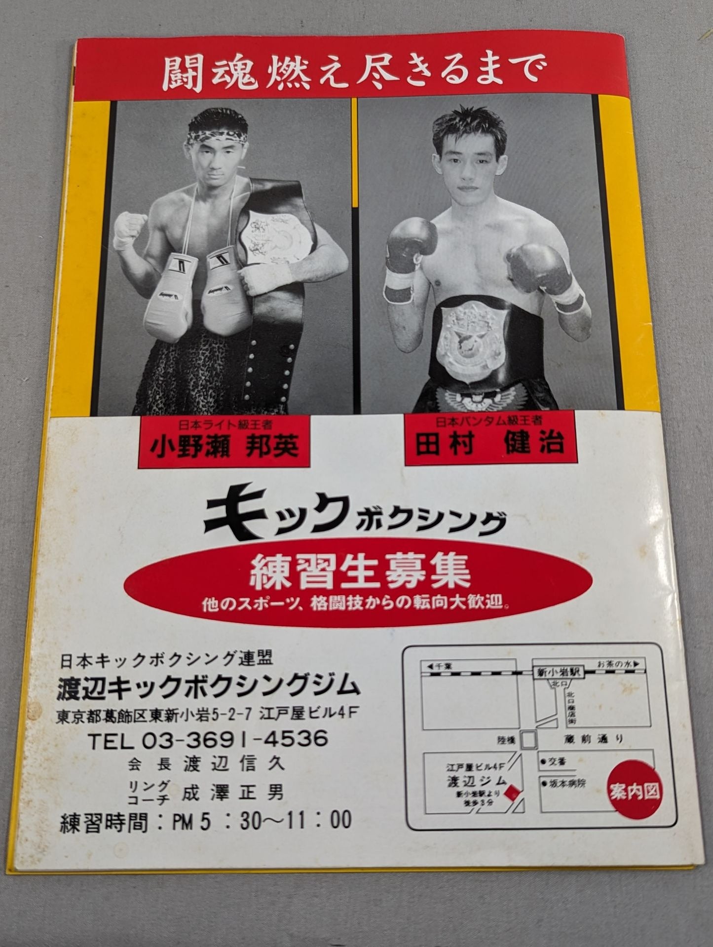 【With ticket stub 】Japan Kickboxing Federation 2000 Moving Series Final!!