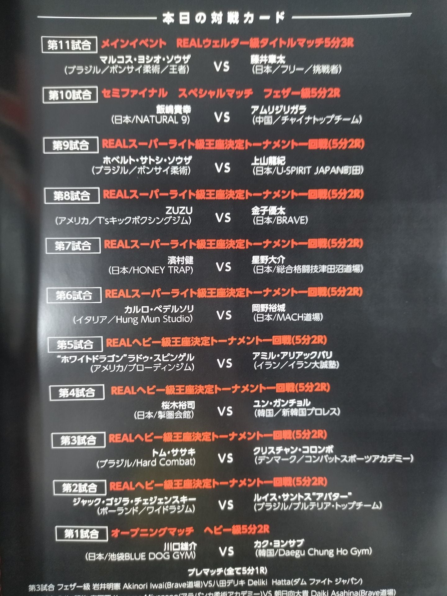 FIGHTING GLOBE『REAL 3』