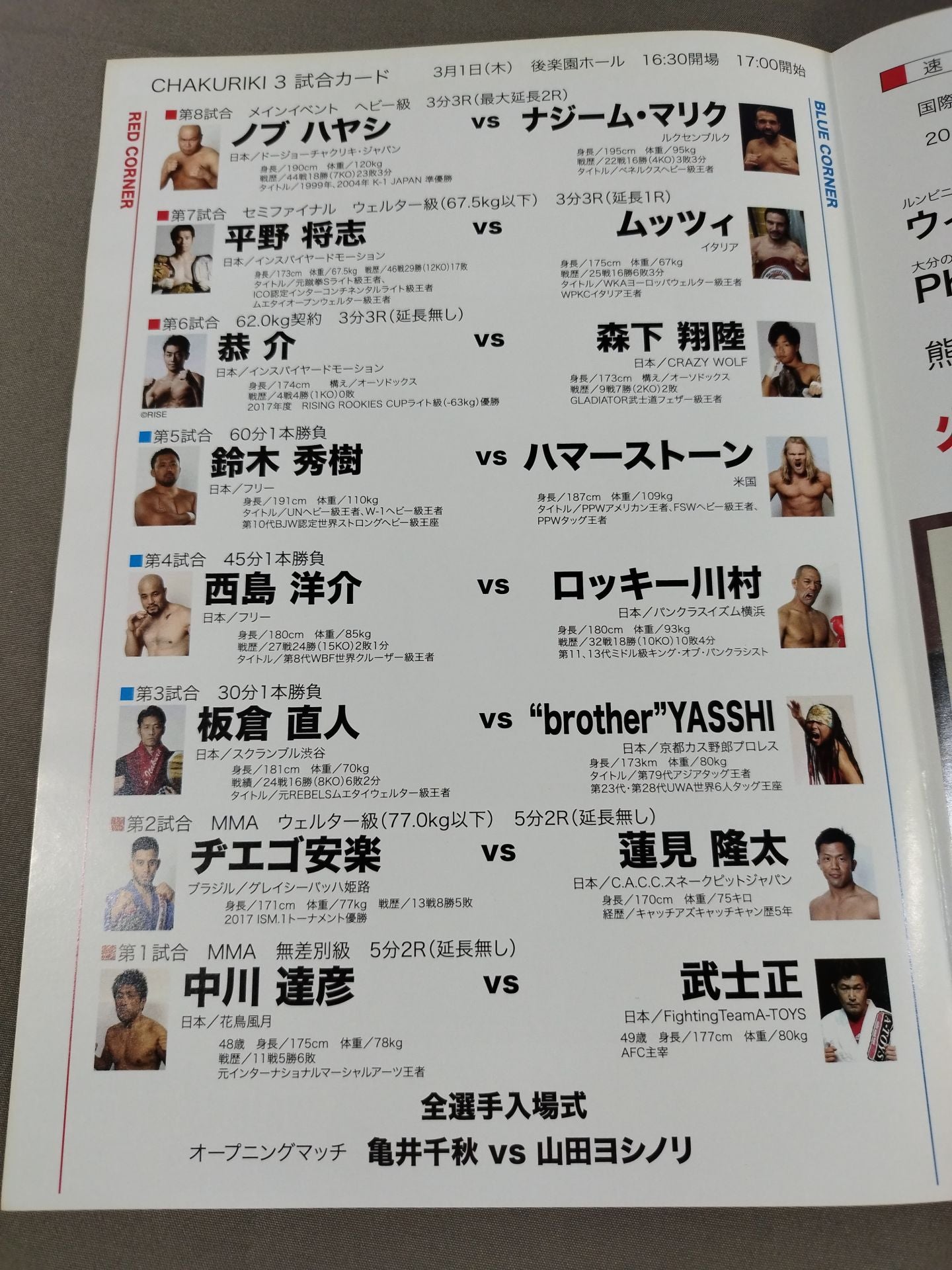 CHAKURIKI.3 ノブ・ハヤシ20周年記念