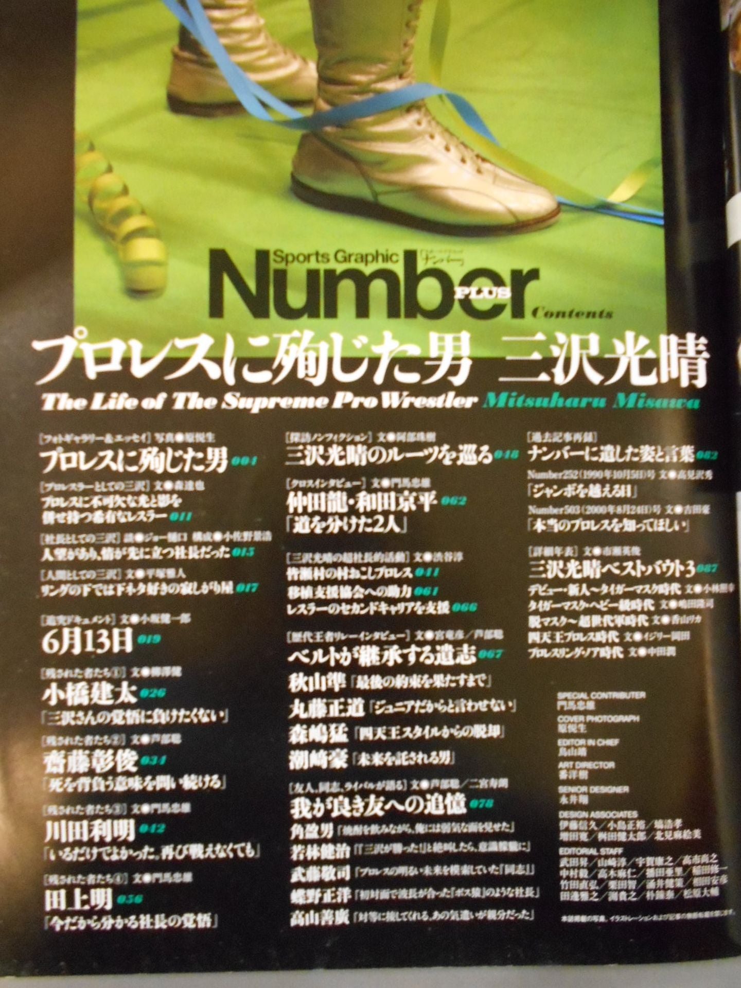 NumberPLUS プロレスに殉じた男 三沢光晴 追悼特別編集