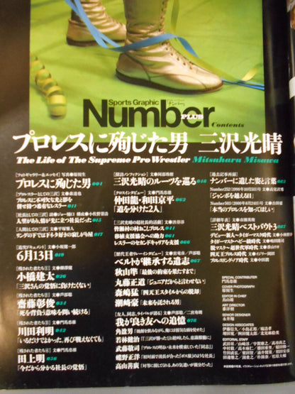 NumberPLUS プロレスに殉じた男 三沢光晴 追悼特別編集