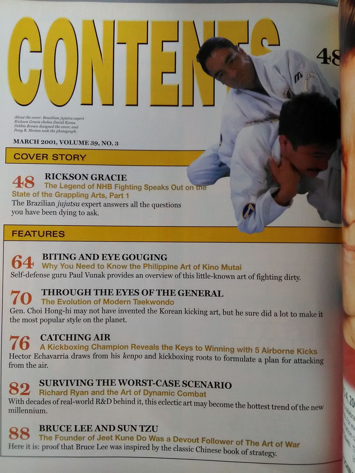 BLACK BELT, March 2001