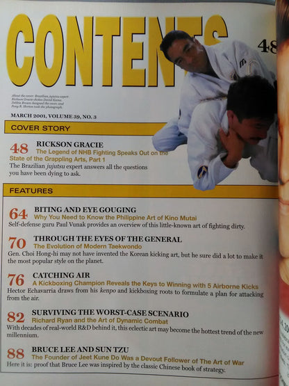 BLACK BELT, March 2001