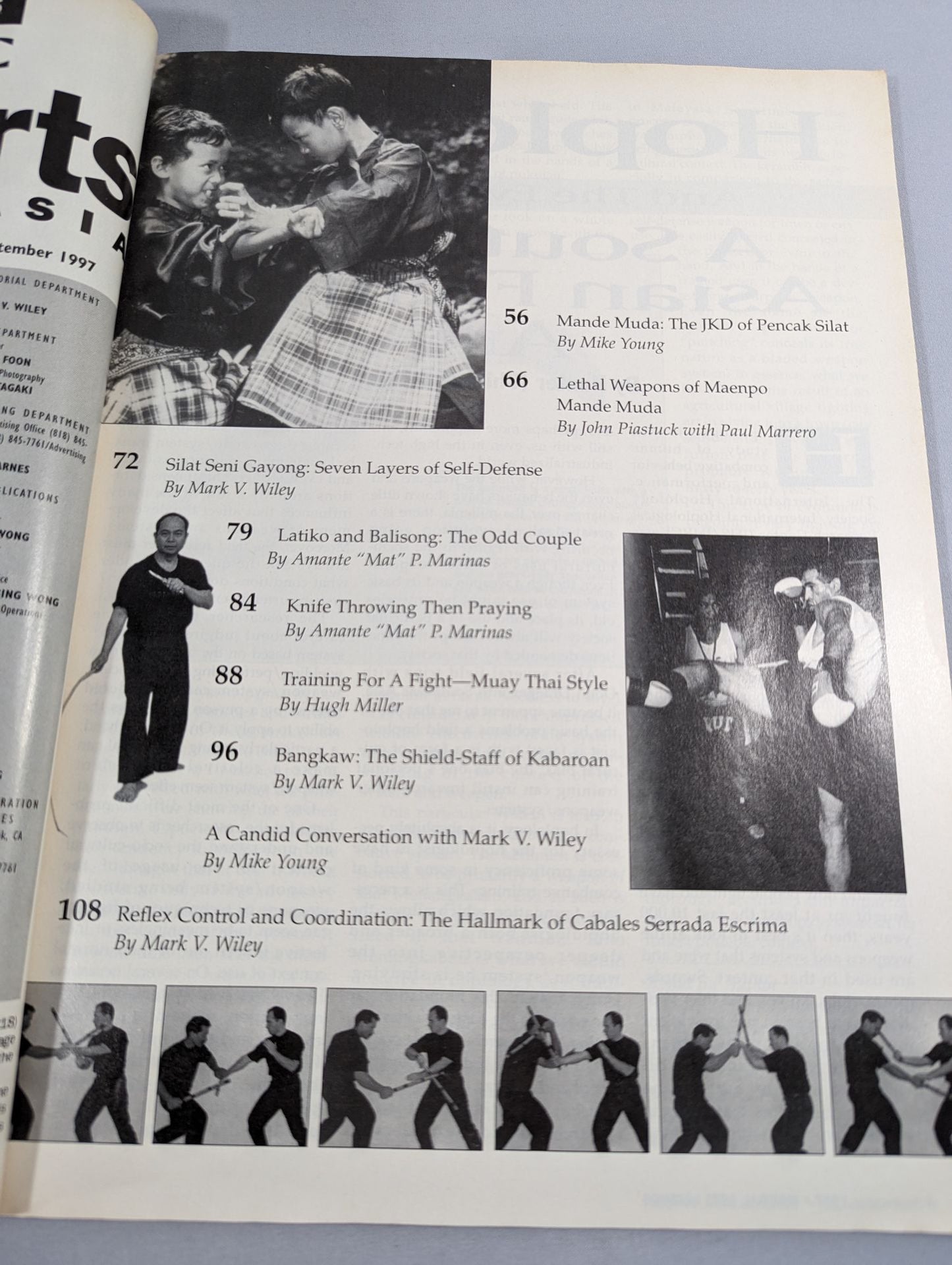EXOTIC Martial Arts OF SOUTHEAST ASIA September 1997