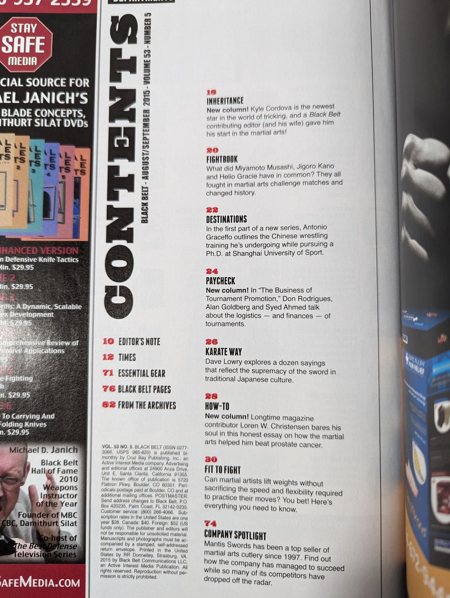 BLACK BELT: August 2015 Issue