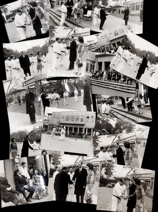 大山倍達 スペイン皇太子来日の際の演武会 大判白黒写真セット(1972)