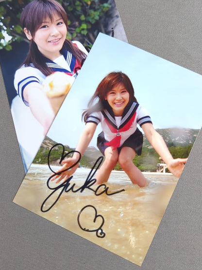 小林由佳 直筆サイン入り ブロマイド 2枚セット
