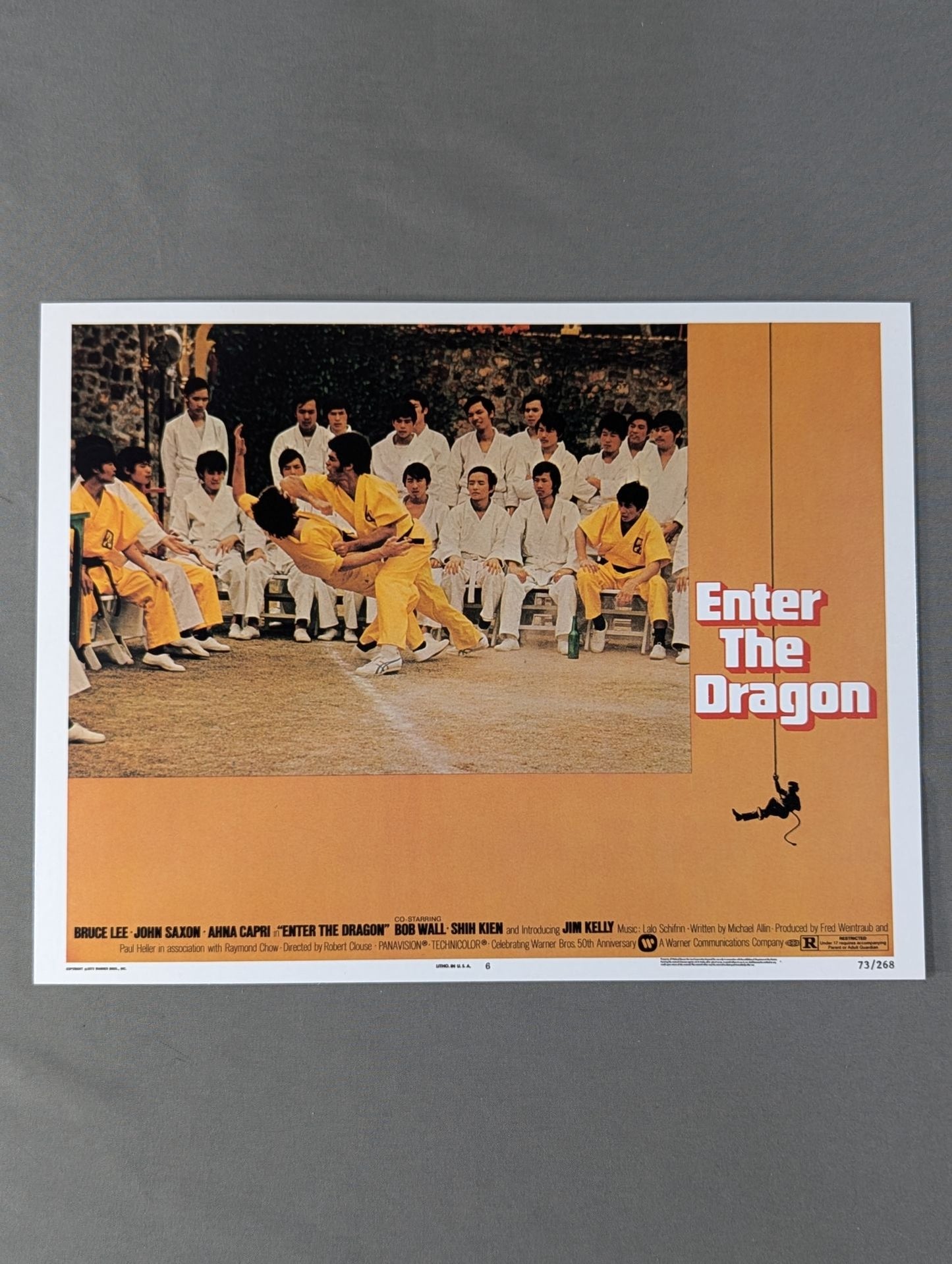 ★Set of ★ 8 Bruce Lee Enter the Dragon Lobby Cards