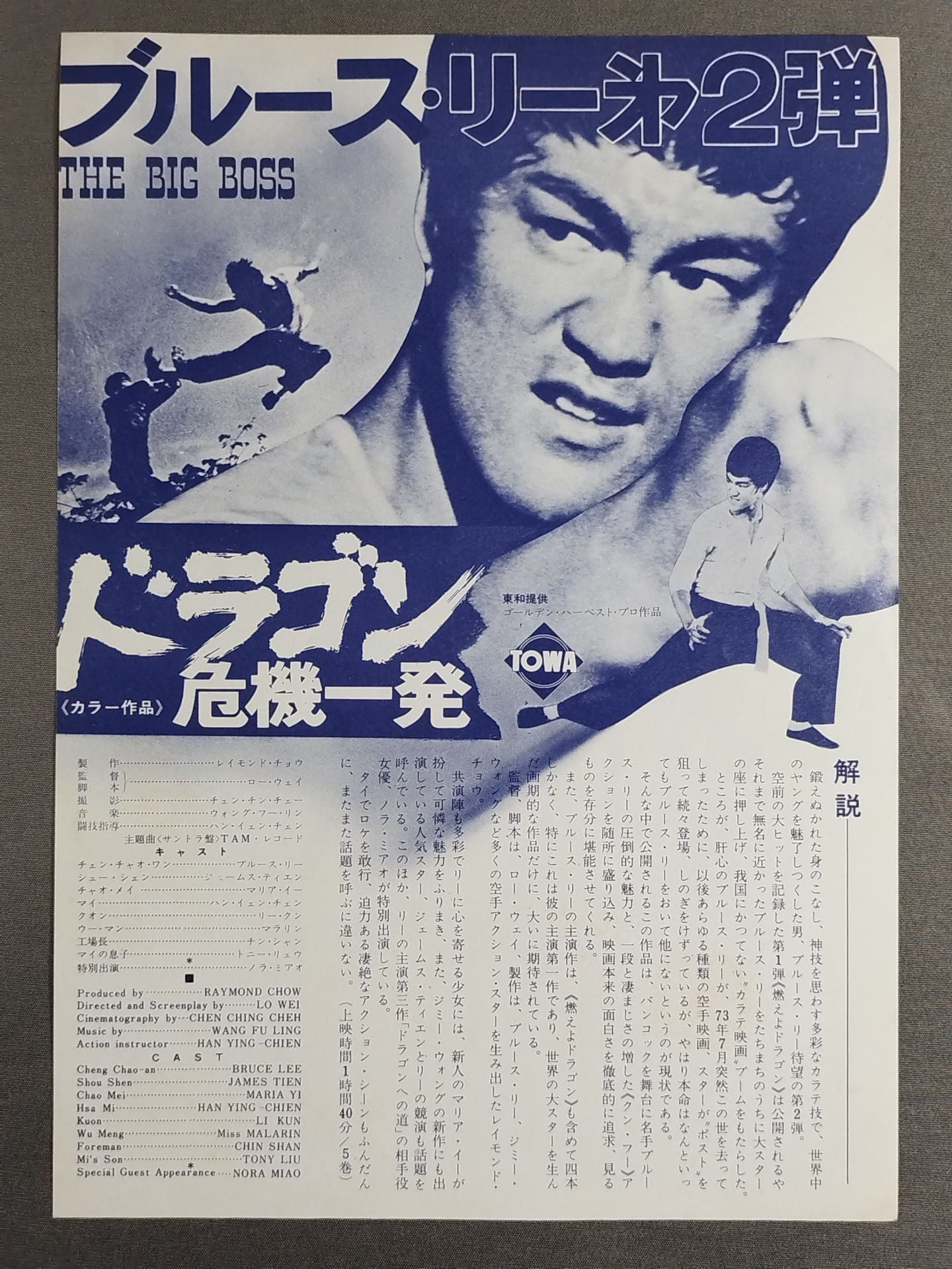 ドラゴン危機一発 映画チラシ