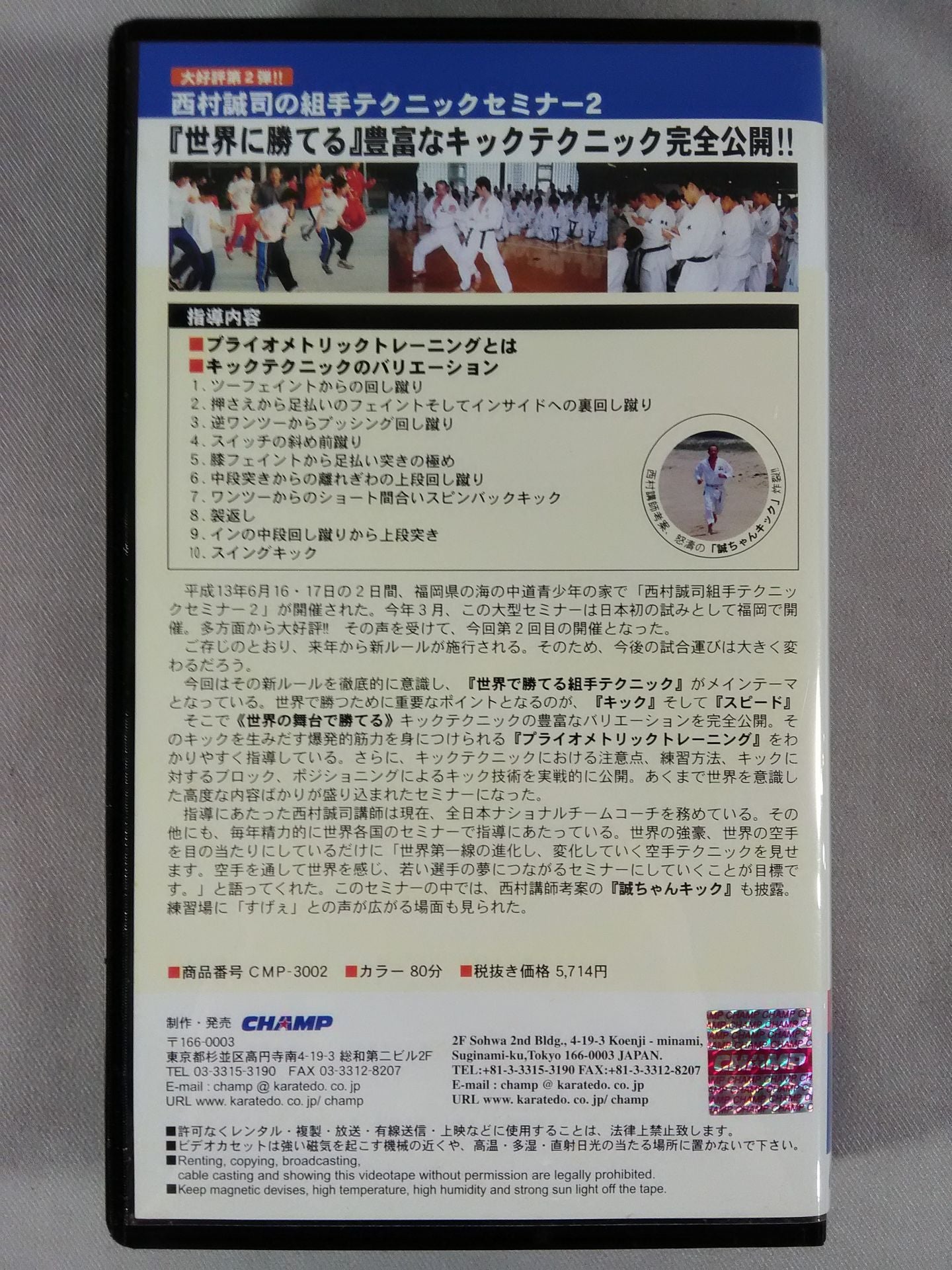 Seiji Nishimura Kumite Technique Seminar (2)