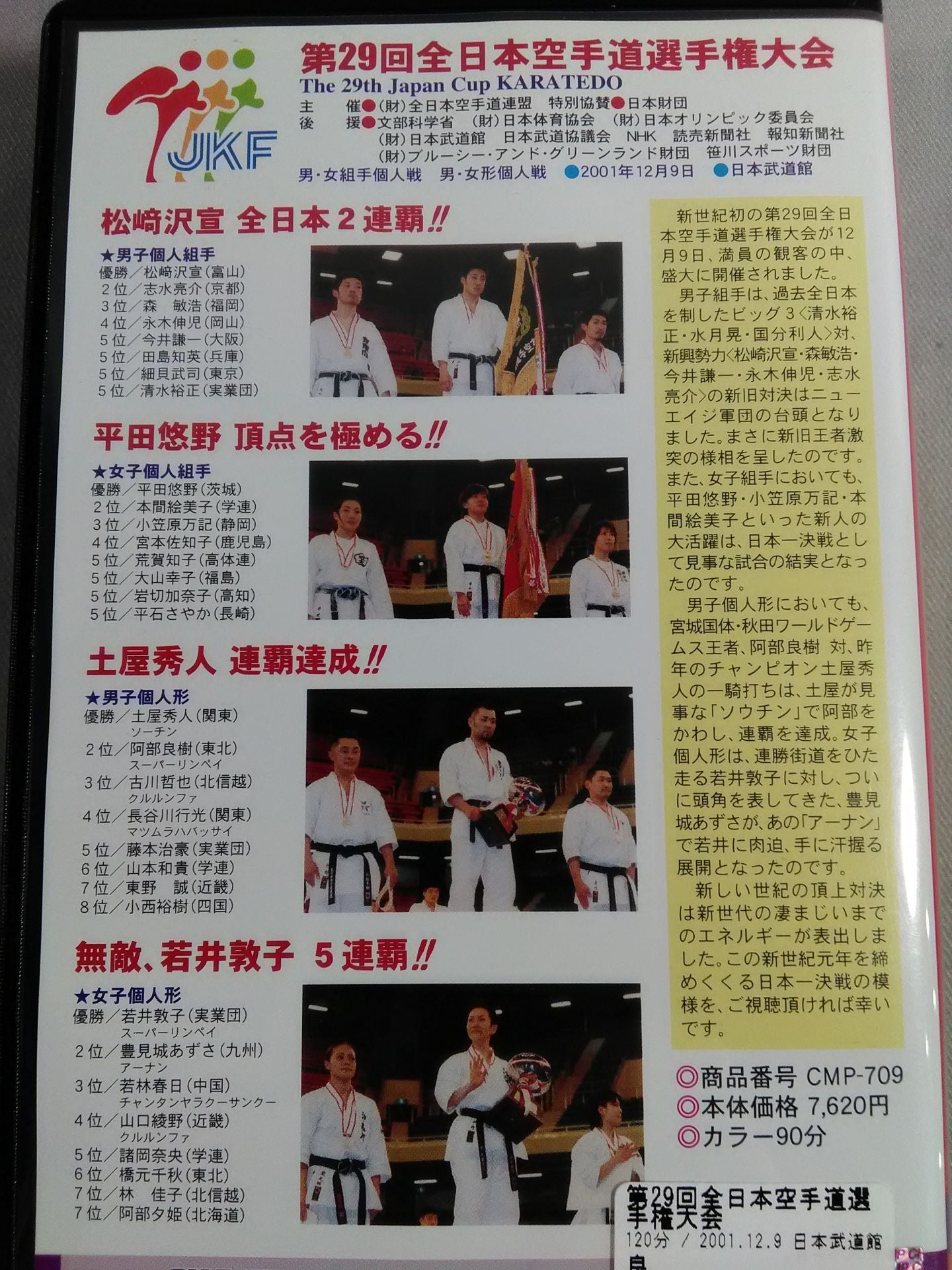 The 29th All Japan KARATE Province Fighters  Rights Tournament