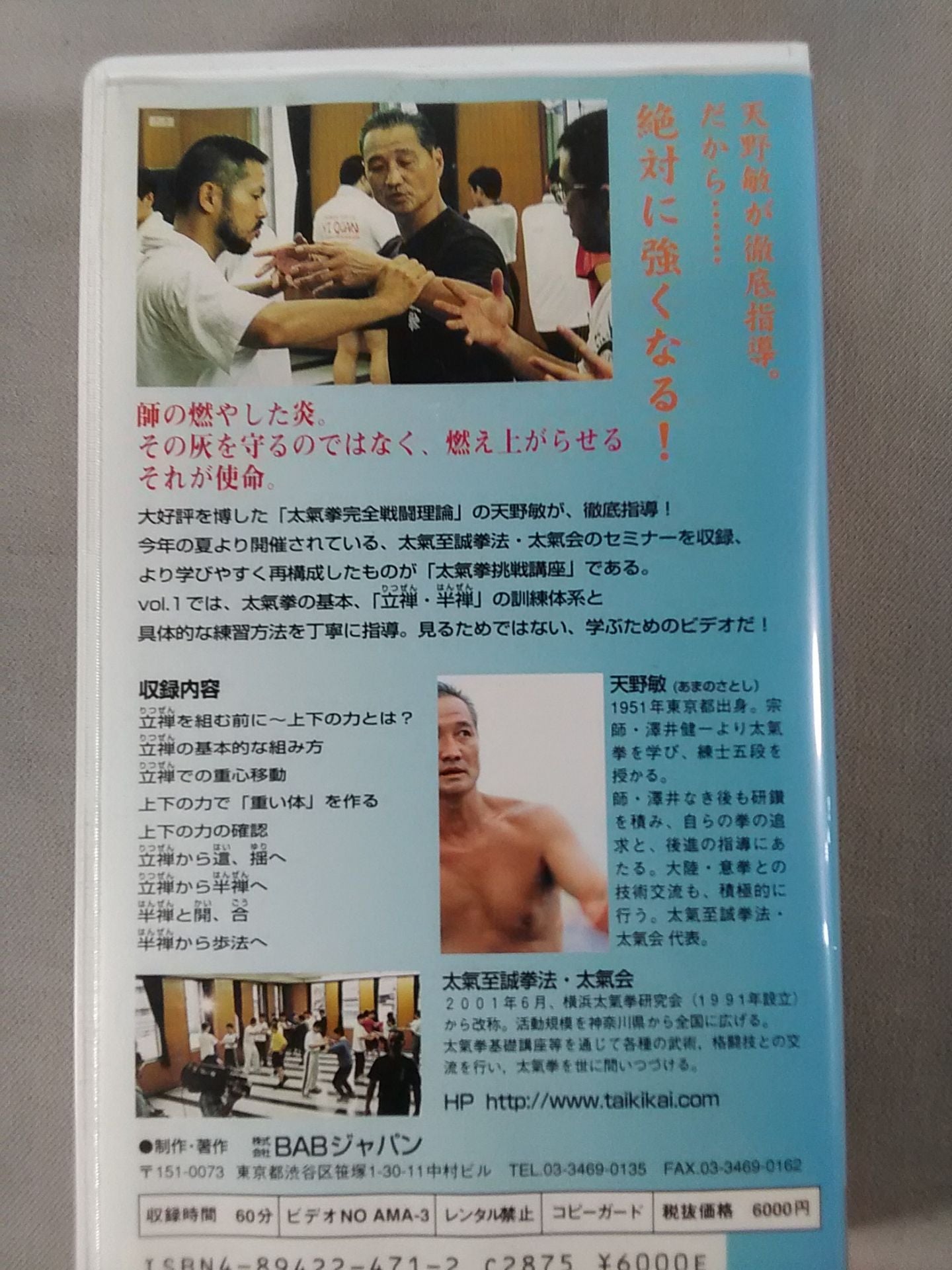 Satoshi Amano's Tai Chi Challenge Course Vol.1 Rizen and Hanzen