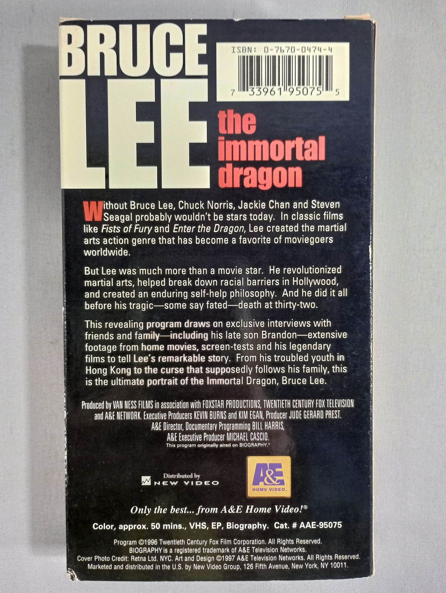 BRUCE LEE the immortal dragon