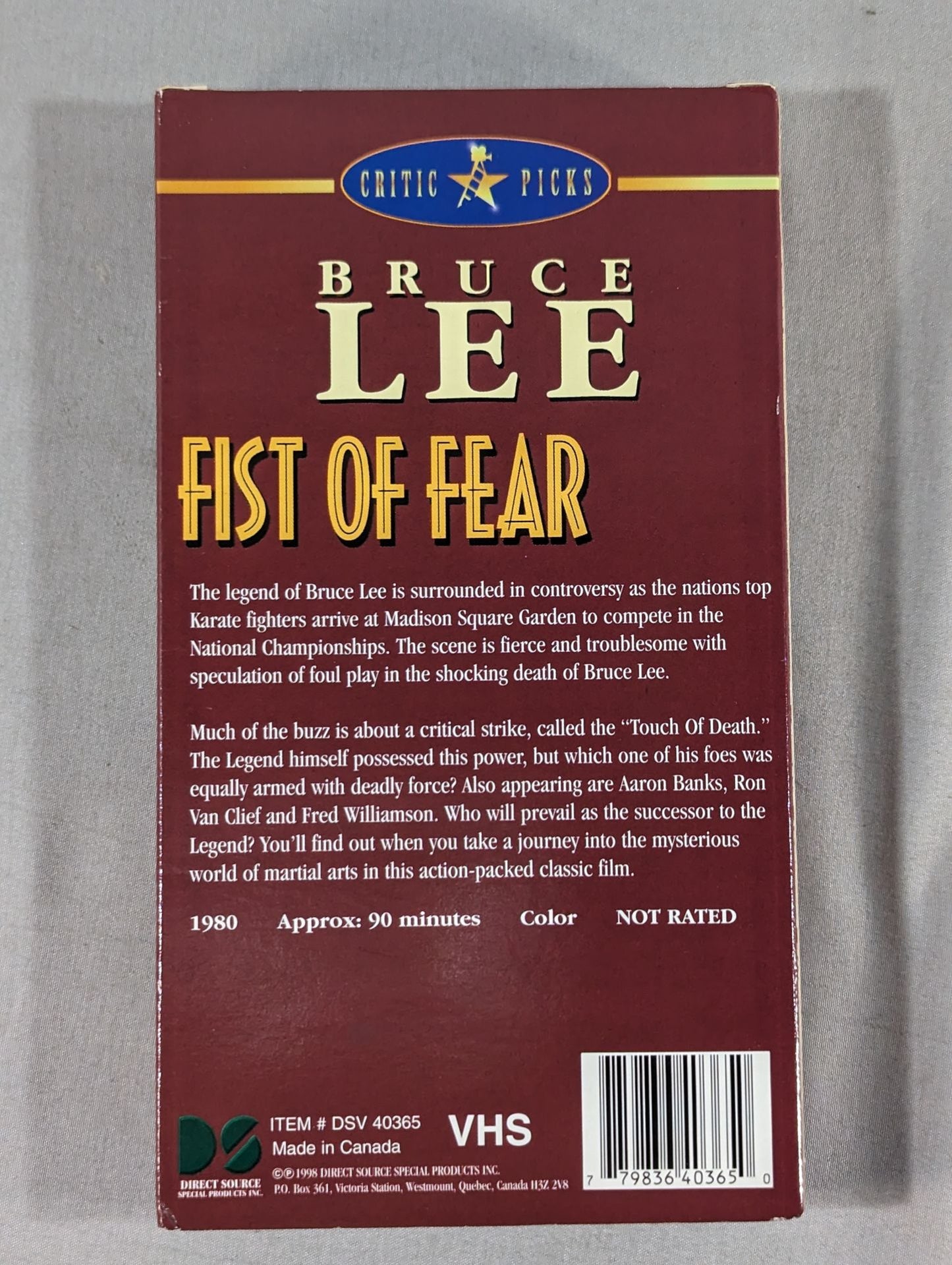 BRUCE LEE FIST OF FEAR