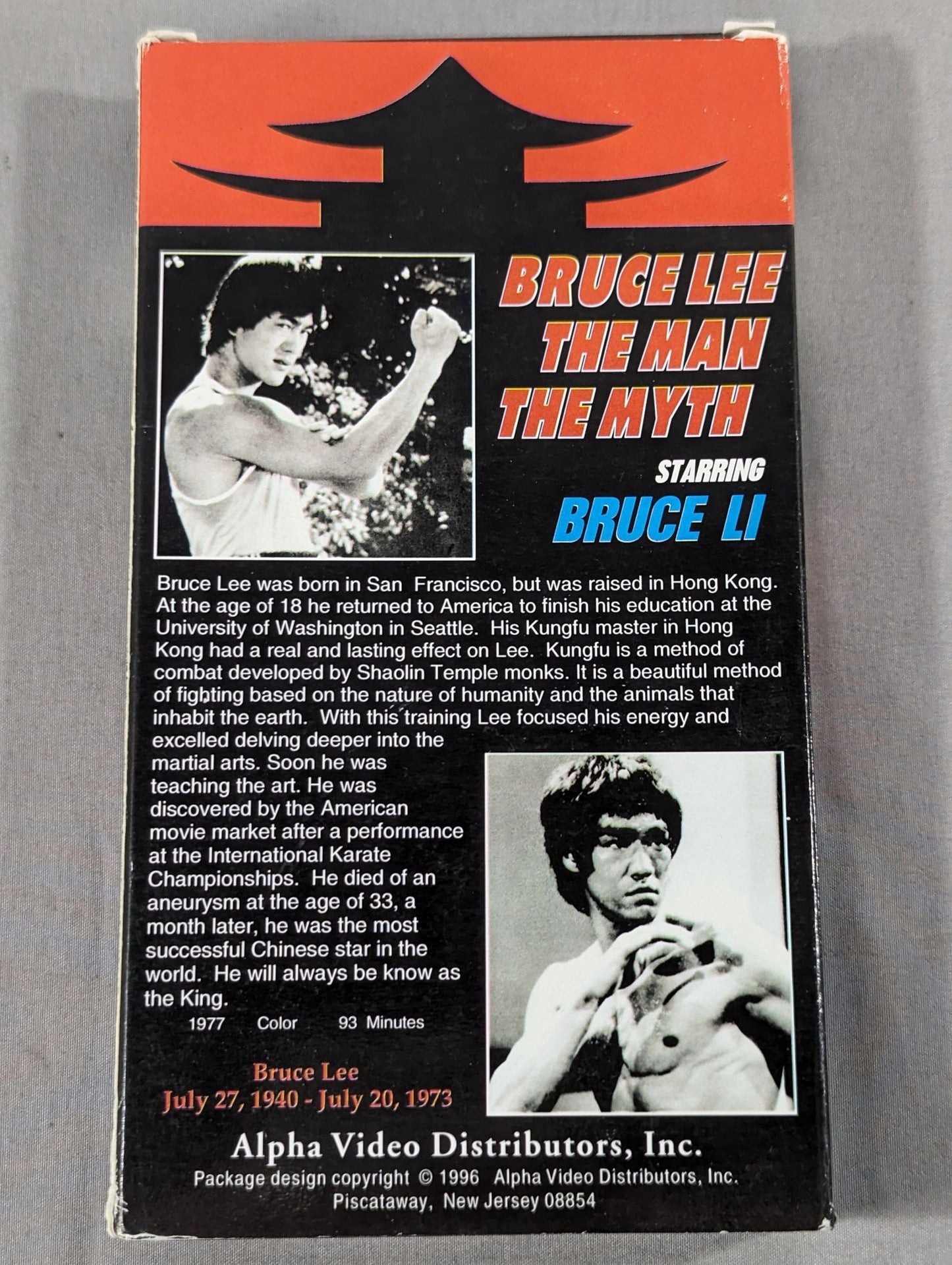 BRUCE LEE THE MAN / THE MYTH