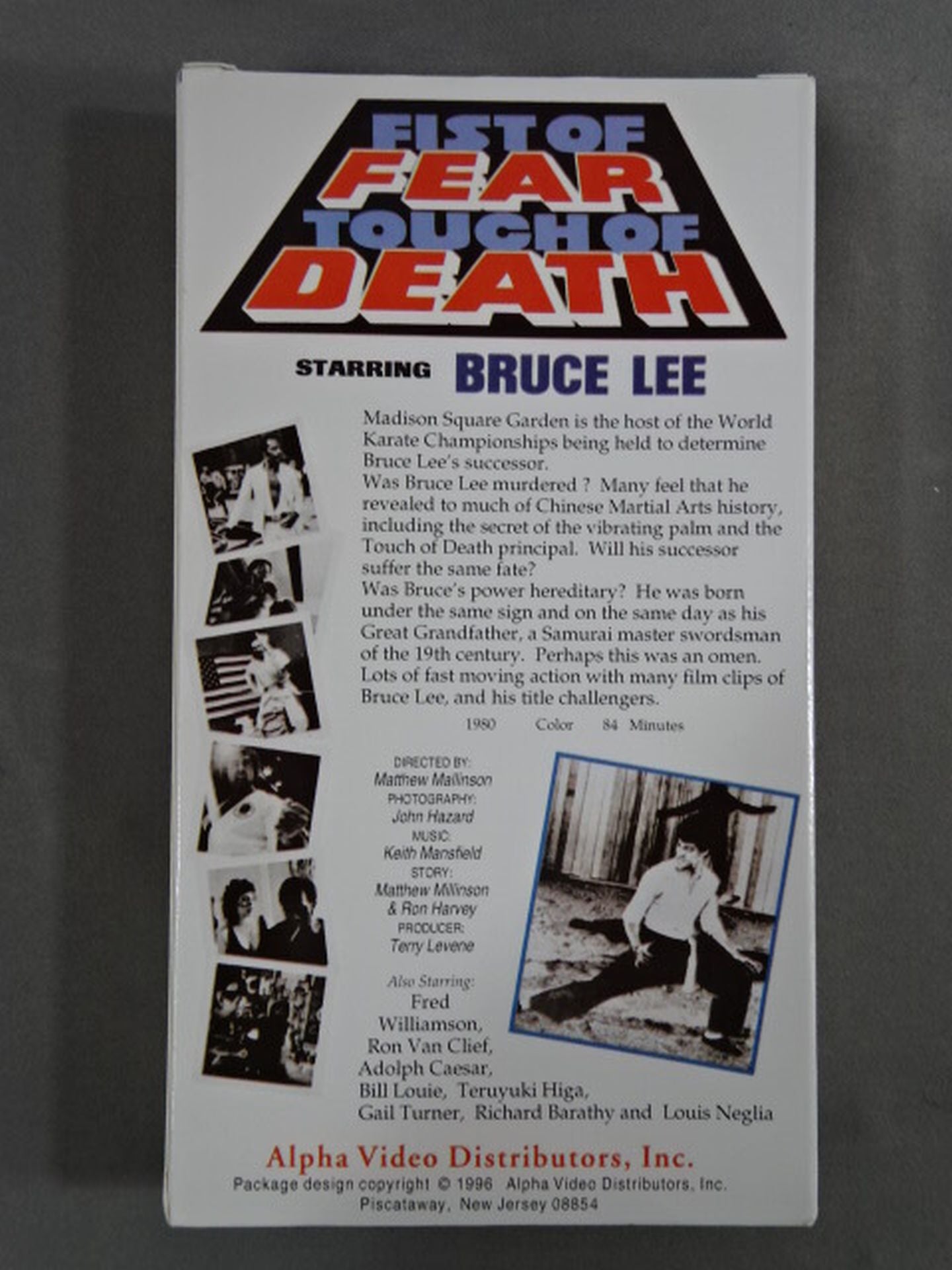 BRUCE LEE FIST OF FEAR TOUCH OF DEATH