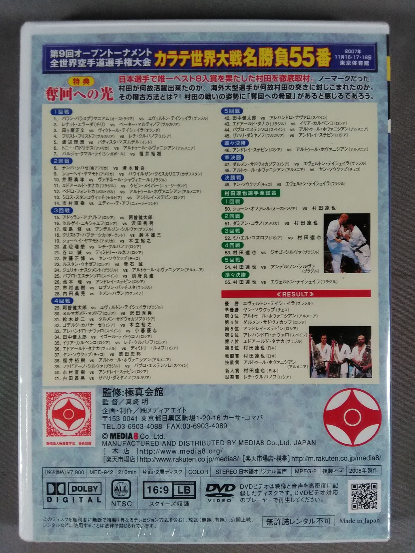 The 9th Open Tournament World KARATE Road Fighters  Rights Tournament KARATE World Wars Famous Game No. 55 Noka