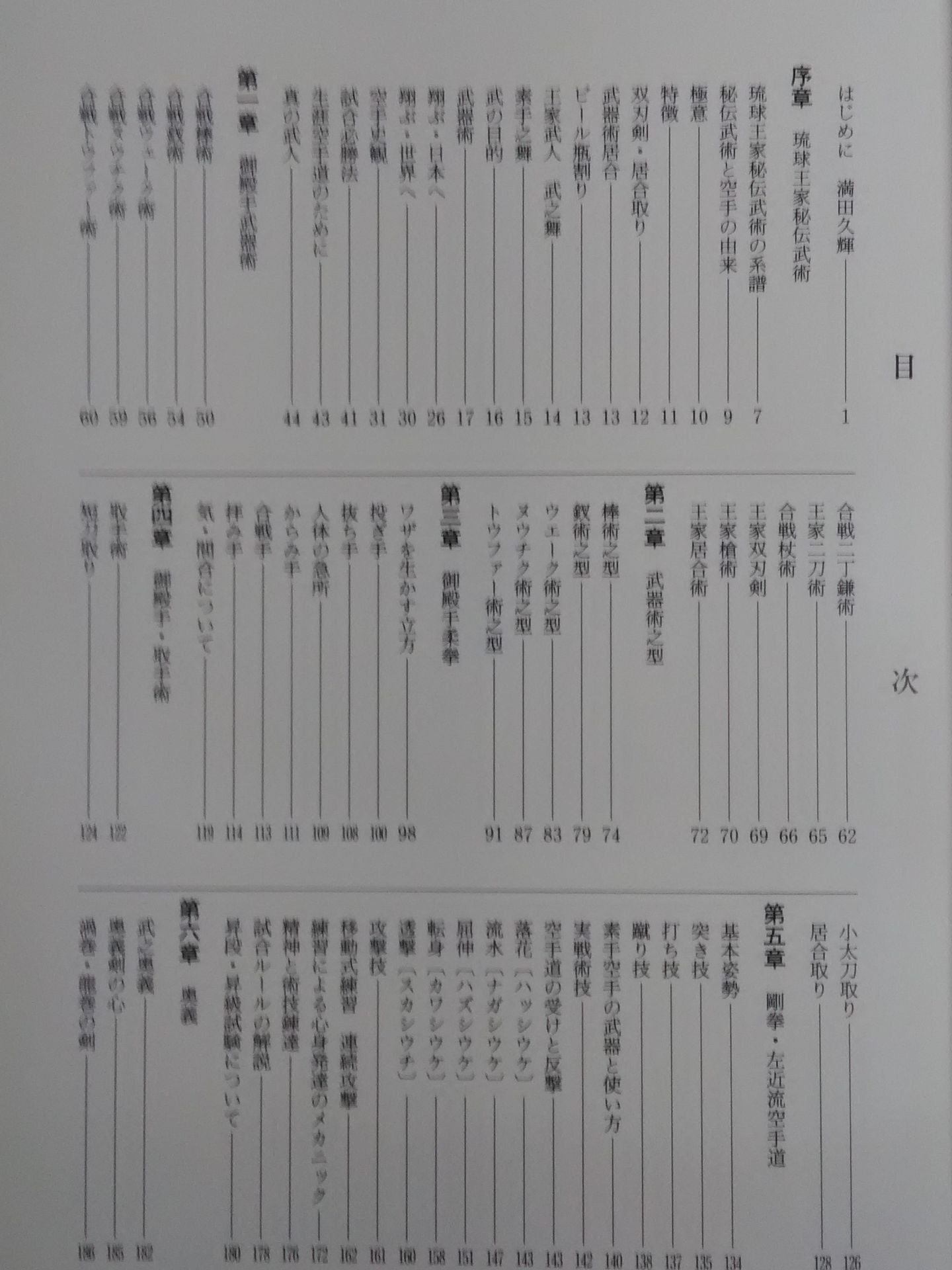 琉球王家秘傅武術 空手・武器術