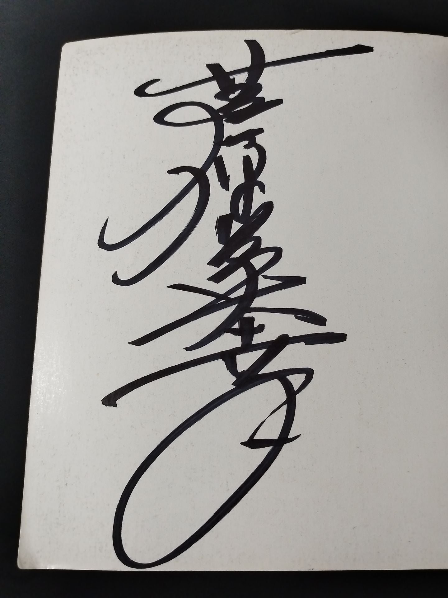 【Hideyuki Ashihara hand signed autograph 】Ashihara KARATE  STREET FIGHT