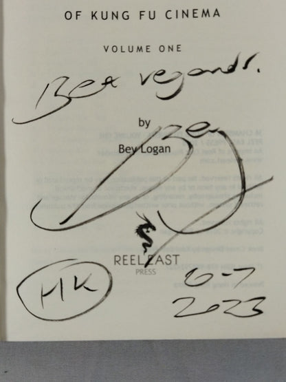 【Bay Logan Hand Signed Autograph 】36 CHAMBERS OF KUNG FU CINEMA - VOLUME ONE