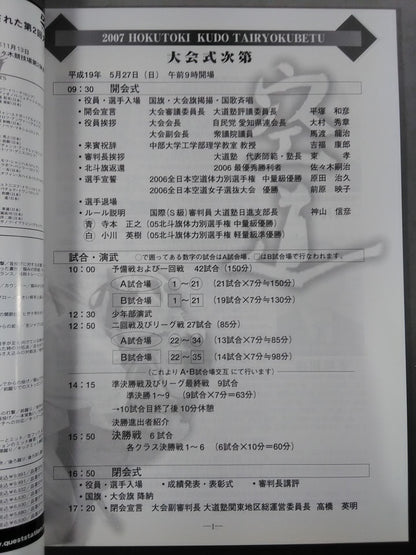 2007 北斗旗体力別 オープントーナメント全日本空道体力別選手権大会