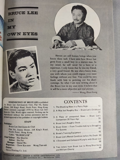 REMINISCENCE OF BRUCE LEE