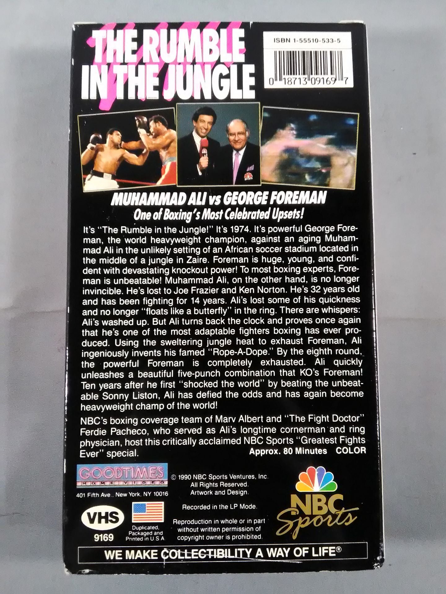 THE RUMBLE IN THE JUNGLE MUHAMMAD ALIvsGEORGE FOREMAN