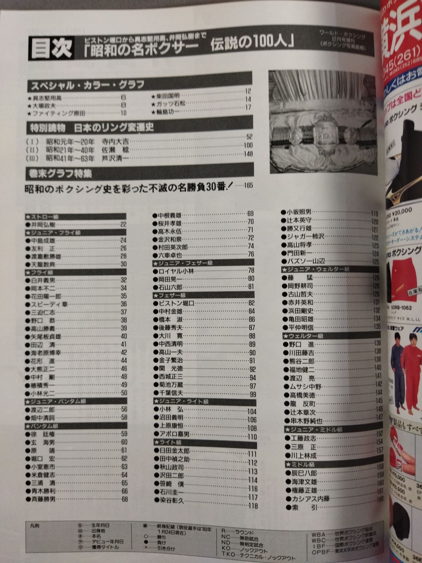 100 legendary boxers of the Showa era [From piston Horiguchi and Yoshio Shirai to Yoko Gushiken  and Hiroki Ioka]