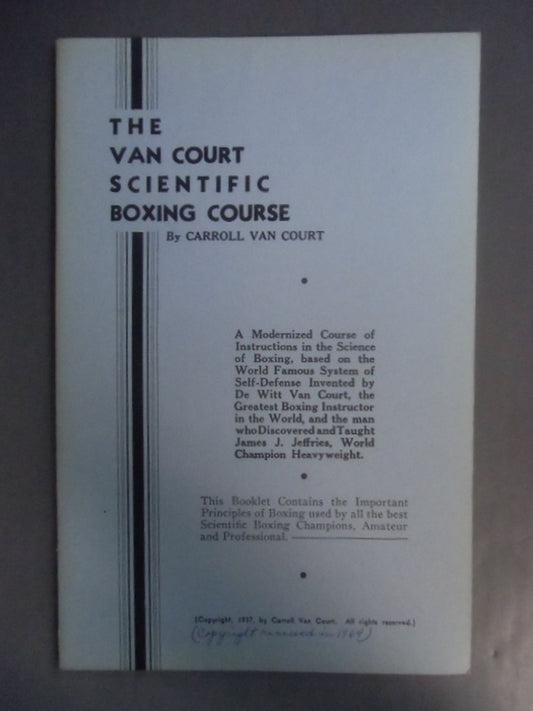 THE VAN COURT SCIENTIFC BOXING COURSE