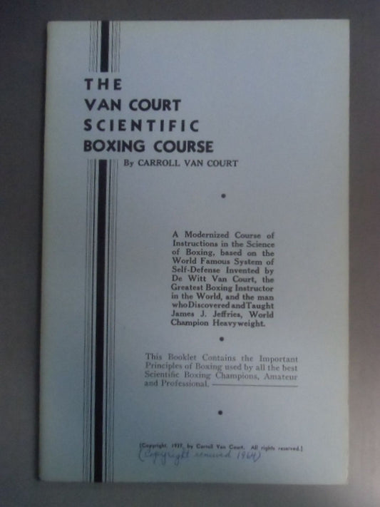 THE VAN COURT SCIENTIFC BOXING COURSE