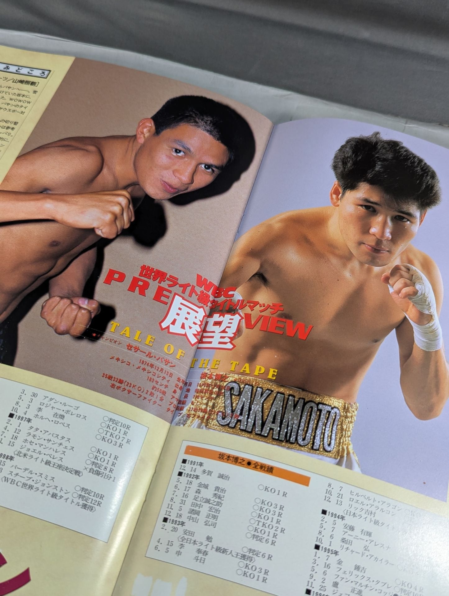 【WBC世界バンタム級タイトルマッチ】辰吉丈一郎vsアヤラ