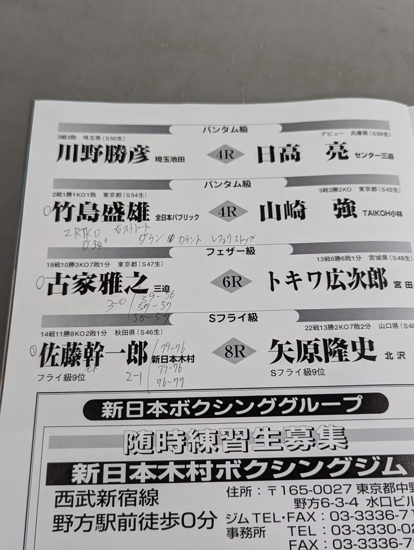 【WBC世界Sフライ級タイトルマッチ】曺仁柱vs山口圭司