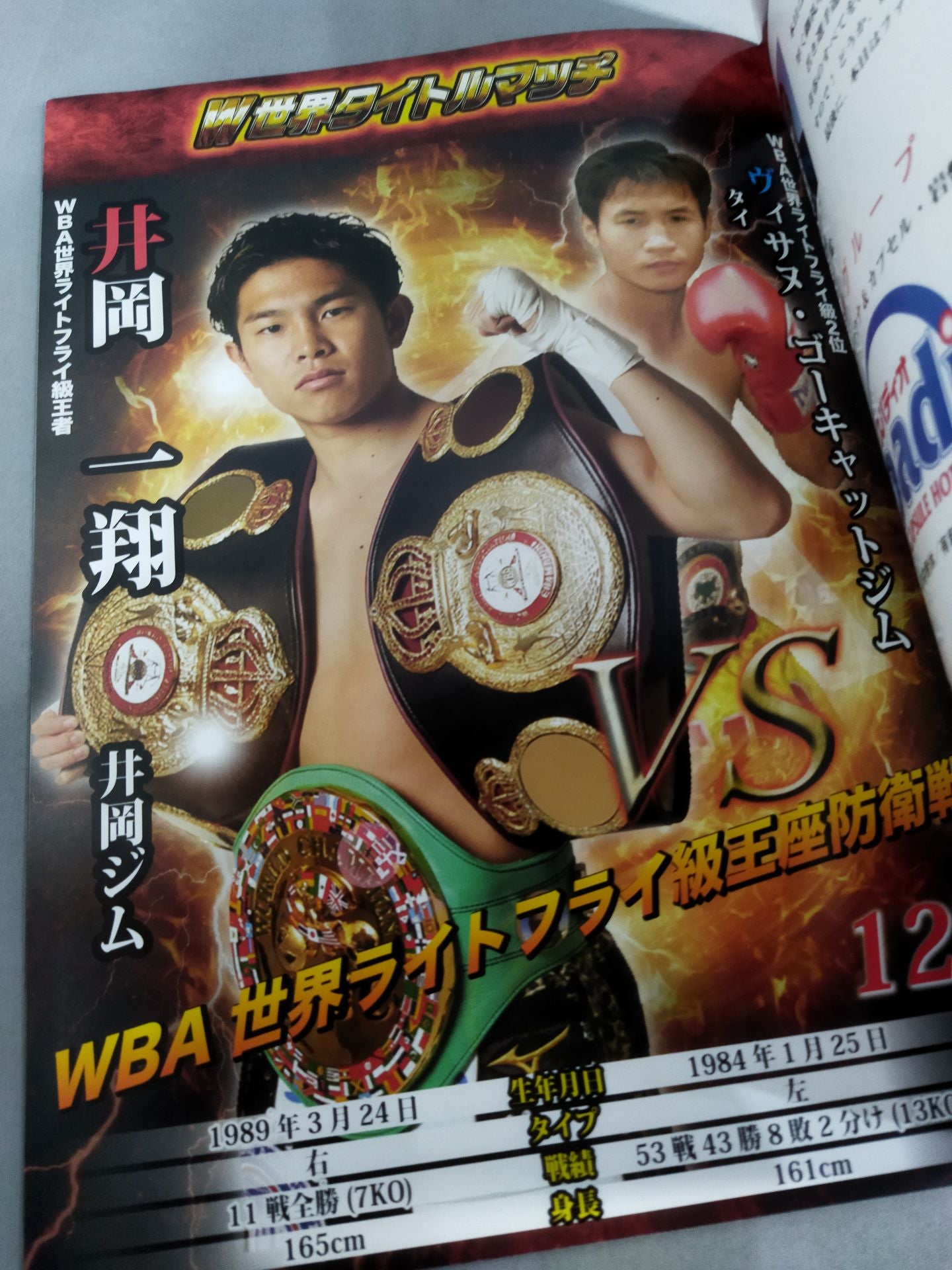 井岡一翔＆宮崎亮 ダブル世界タイトルマッチ