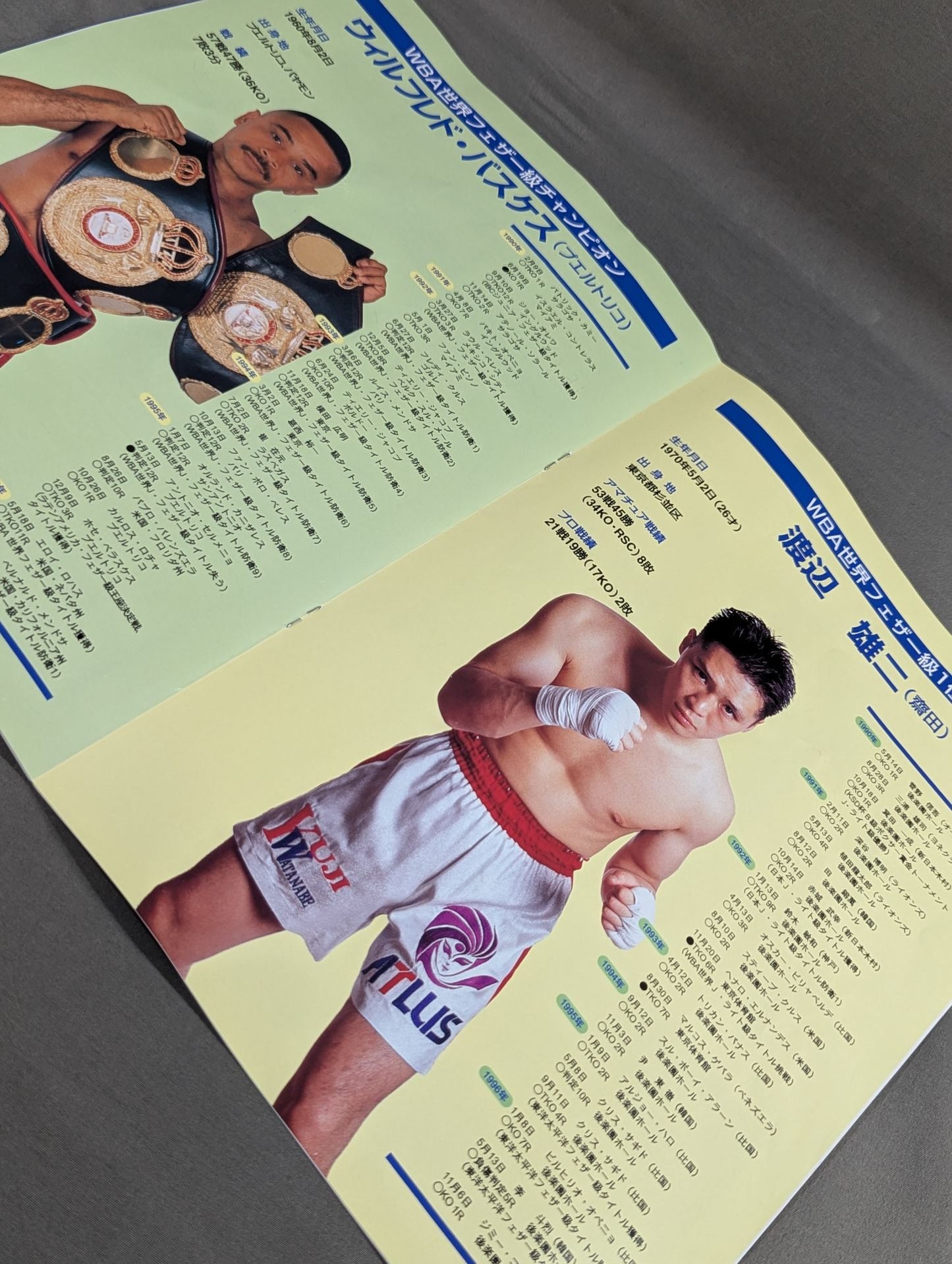 【WBA世界フェザー級タイトルマッチ】バスケスvs渡辺雄二