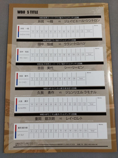 Kazusho Ioka & Tsunenari Tanaka & Minoru Yoshida Triple World Title Match