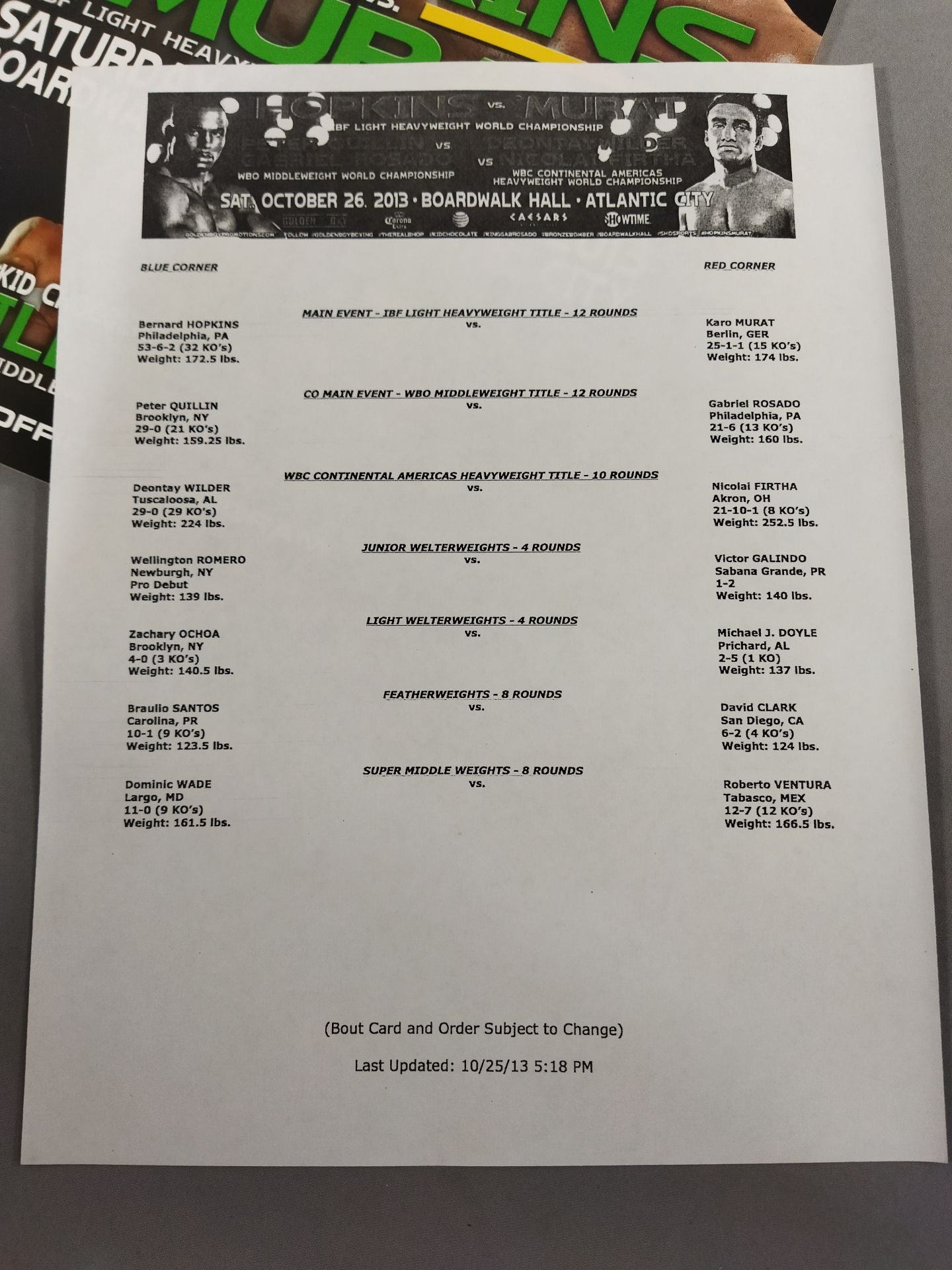 Bernard Hopkins vs Caro Murat