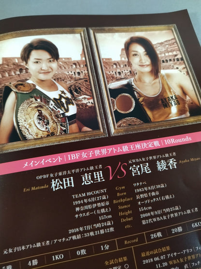 IBF & WBO Women's World Atomweight W Title Match / Victoriva Vol.8