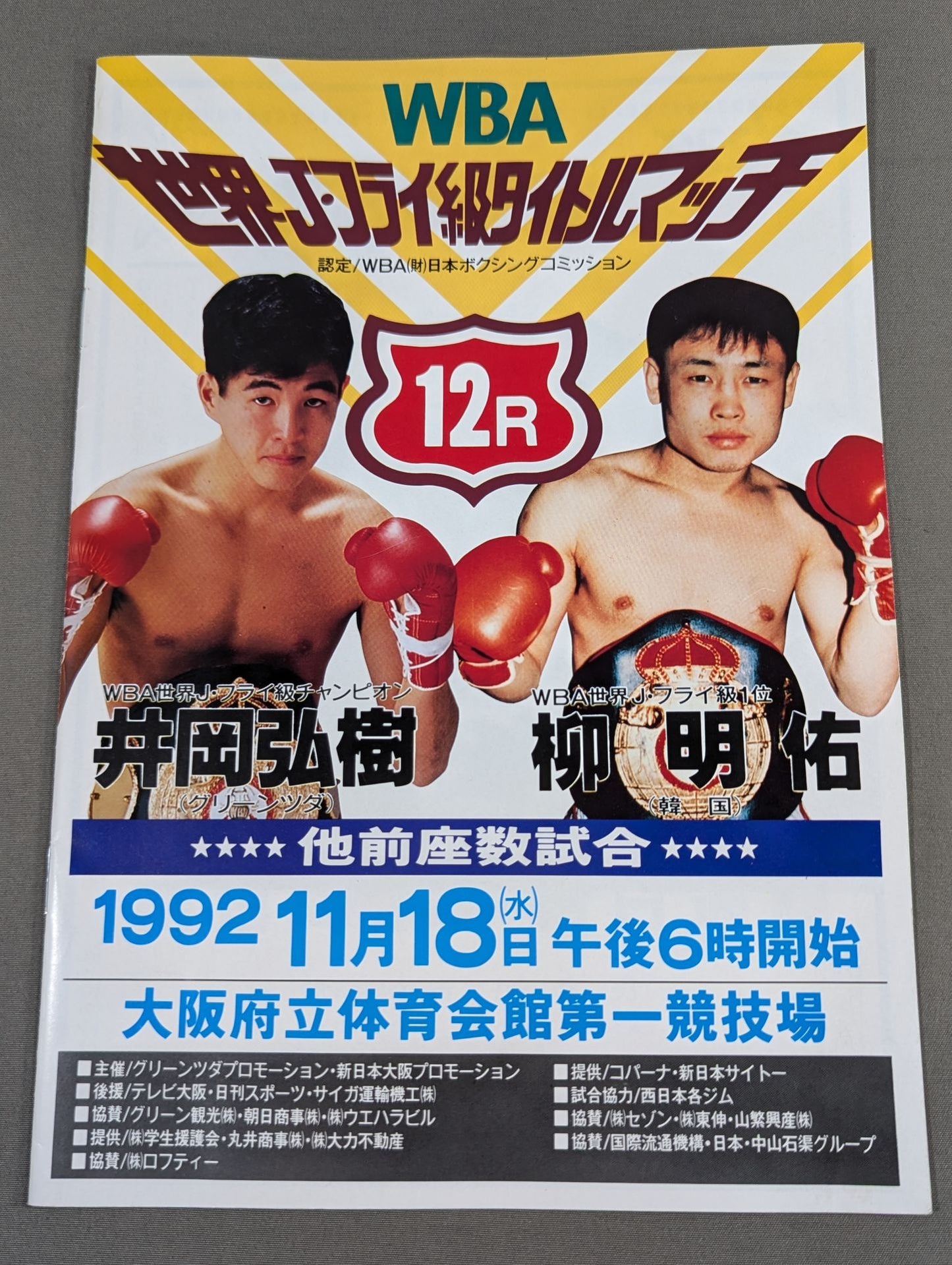 【WBA世界Jフライ級タイトルマッチ】井岡弘樹vs柳明佑(再戦)