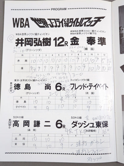 【WBA世界J・フライ級タイトルマッチ】井岡弘樹vs金奉準
