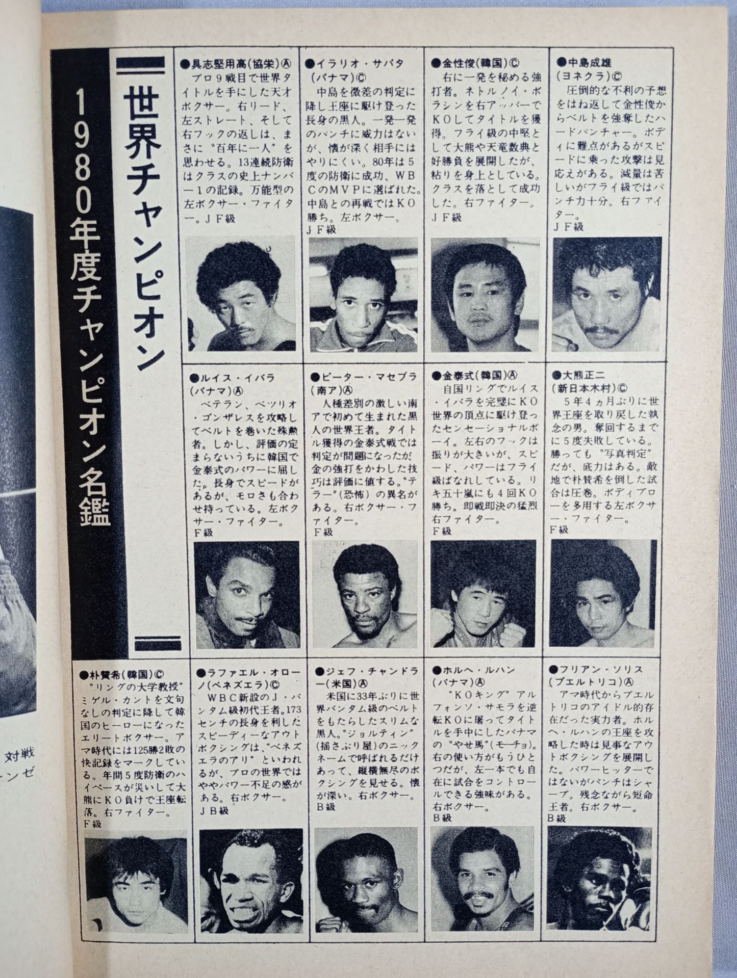 ★日本ボクシング年鑑1981★ ボクシングマガジン119