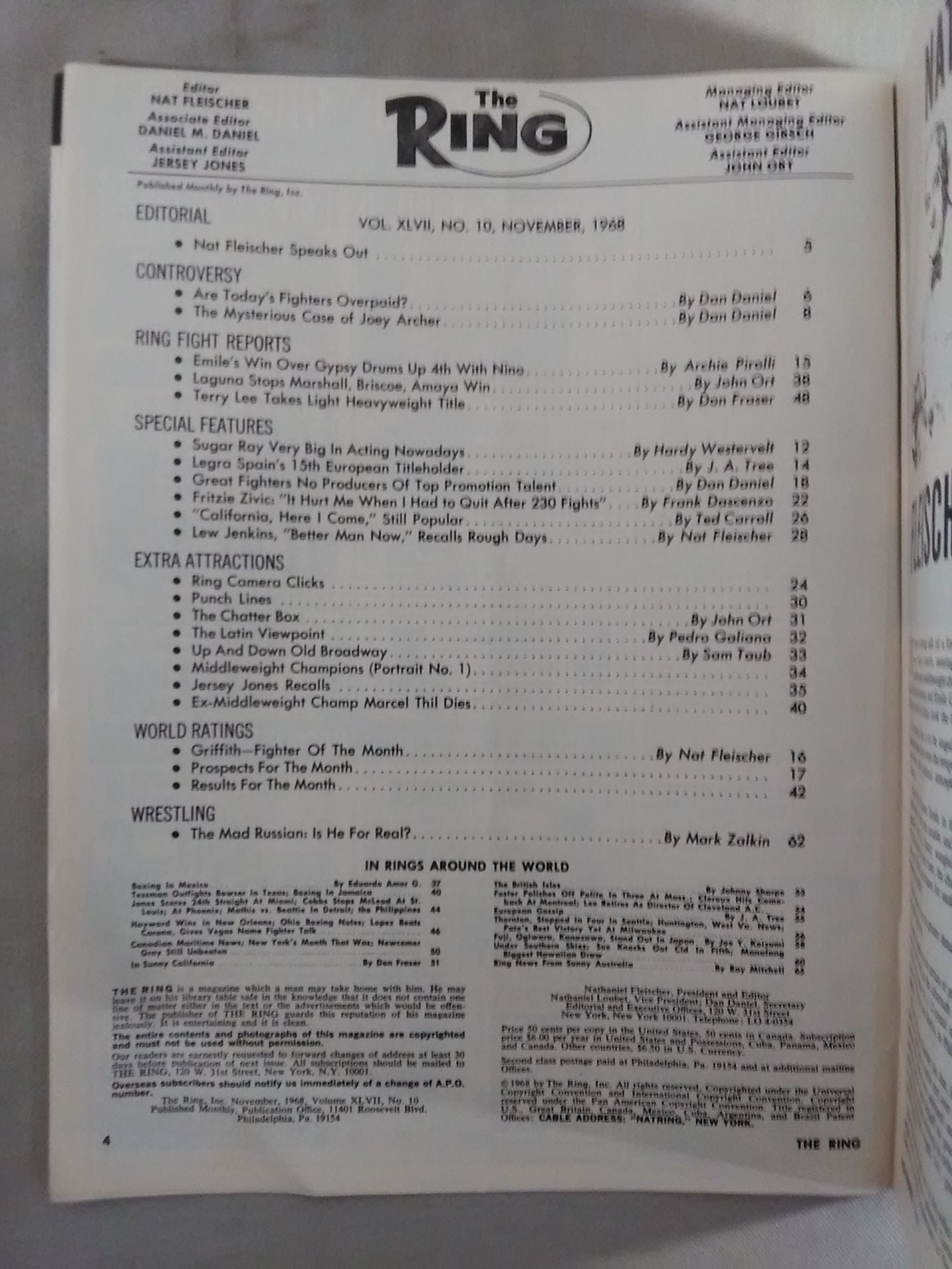 The RING (Overseas) November 1968