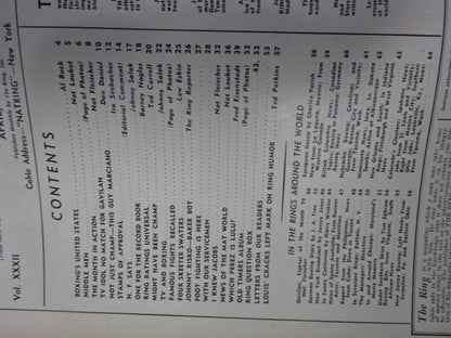 The RING 1953年4月号
