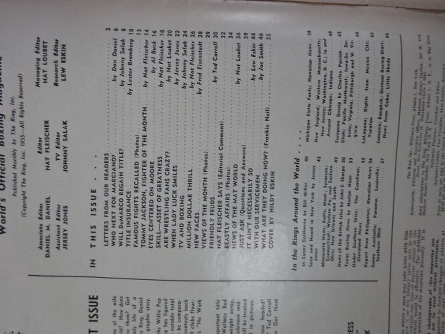 The RING 1955年12月号