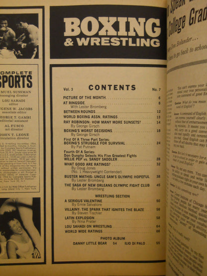 BOXING AND WRESTLING 1964年11月号