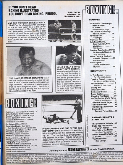 BOXING ILLUSTRATED 1993年12月号