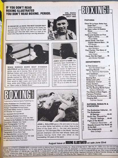 BOXING ILLUSTRATED 1993年7月号